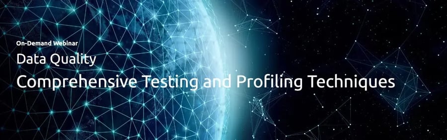 Ensuring Data Quality - Webinar Series