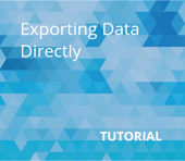 Exporting Data Directly