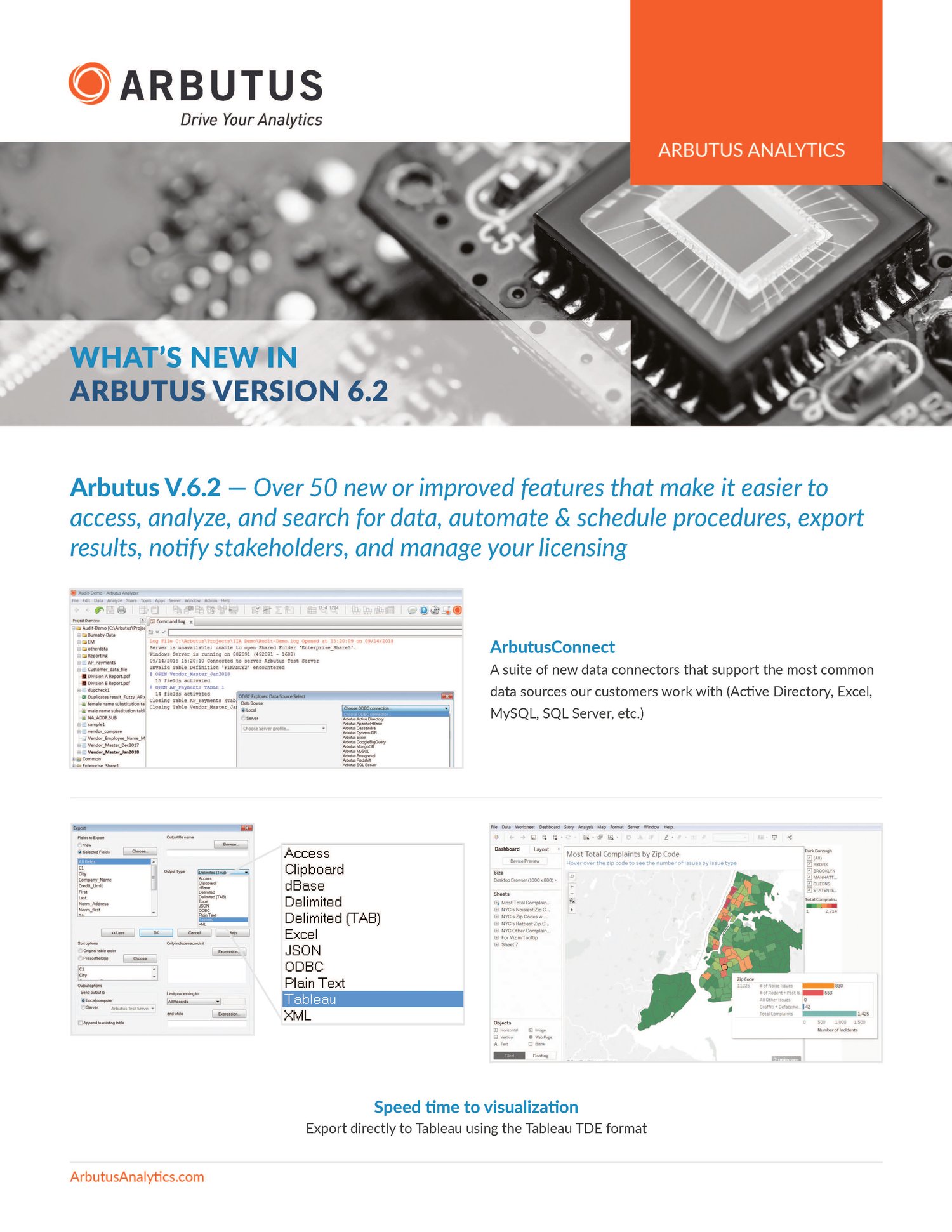 Arbutus Analyzer is a desktop client analytics tool